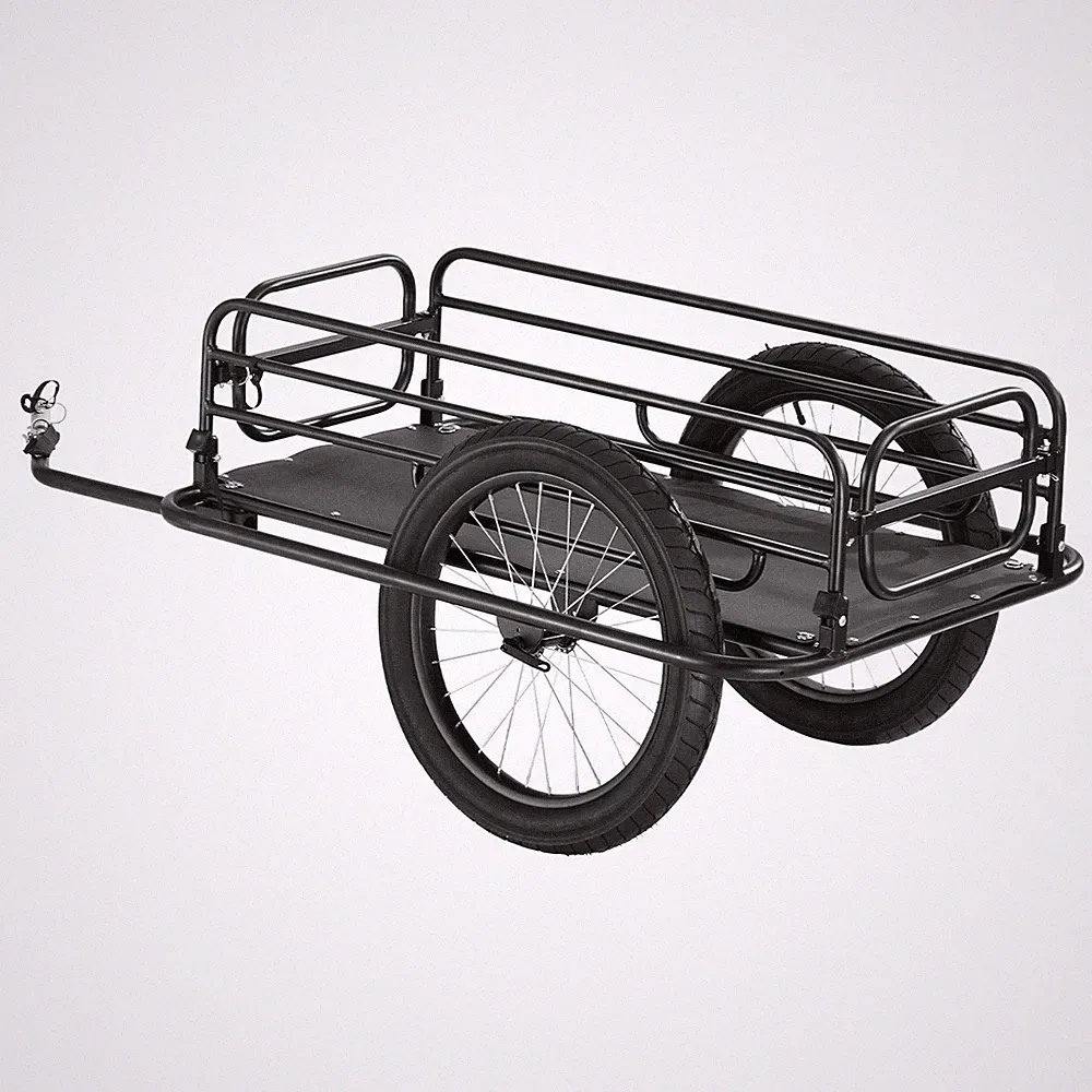 Bike Cargo Trailer 275lb Load Heavy-Duty Bicycle Wagon Cart with Universal Hitch