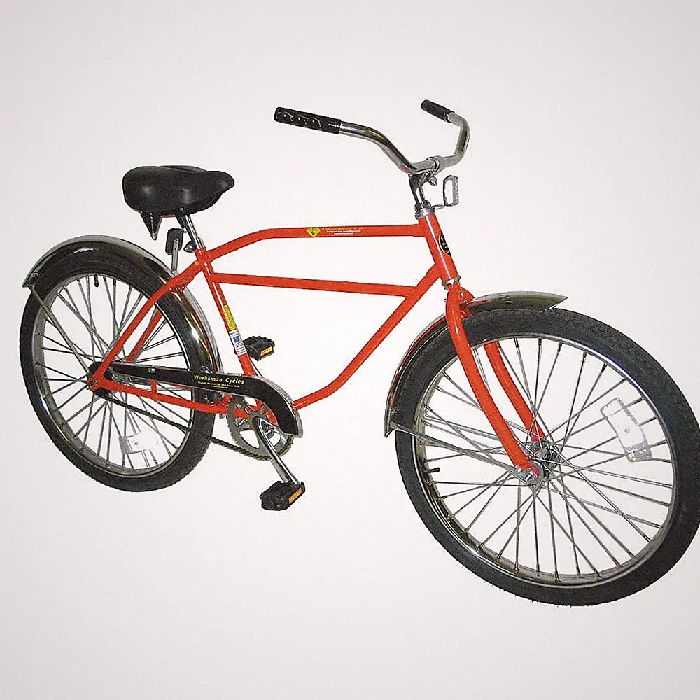 WORKSMAN INB-ORG Bicycle,26" Wheel,Orange,275 lb Cap. 8DH55